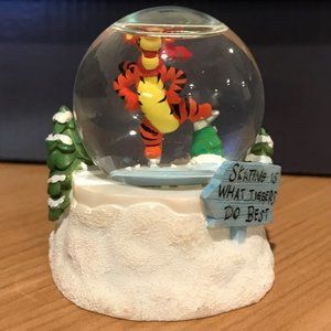 A TIGGER SKATING SNOWGLOBE FROM WDW